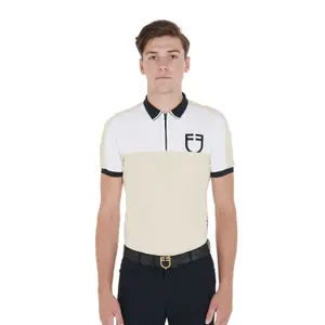 Slim fit training polo Equestro image-0