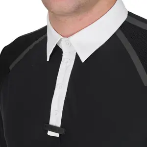 Equestrian polo shirt with button Equestro image-5