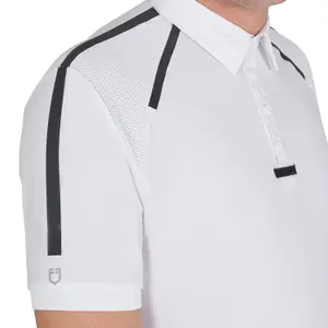 Equestrian polo shirt with button Equestro image-5