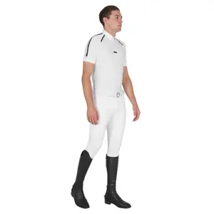 Equestrian polo shirt with button Equestro image-2