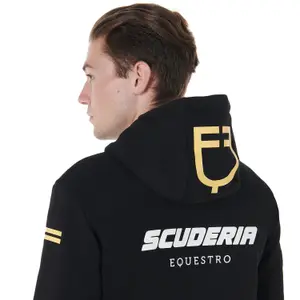 Hooded full zip equestrian sweatshirt Equestro Scuderia image-5