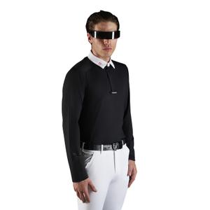Wedstrijdpolo met lange mouwen Equestro Ridertechnology image-1