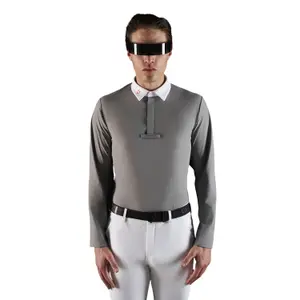 Wedstrijdpolo met lange mouwen Equestro Ridertechnology image-0