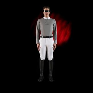 Wedstrijdpolo met lange mouwen Equestro Ridertechnology image-1