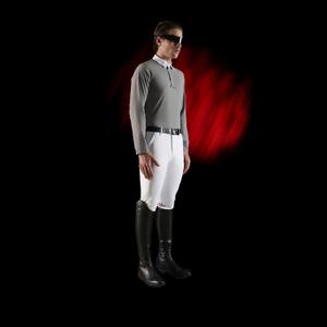Wedstrijdpolo met lange mouwen Equestro Ridertechnology image-2