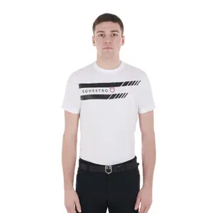 Katoenen T-shirt Equestro Lettering Logo image-0