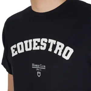 Μπλουζάκι από βαμβάκι Equestro Horse Club image-2