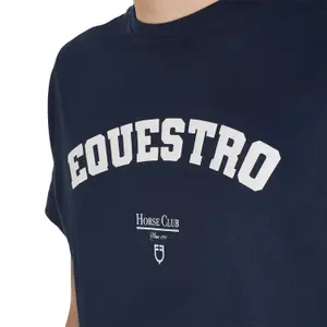 Μπλουζάκι από βαμβάκι Equestro Horse Club image-2