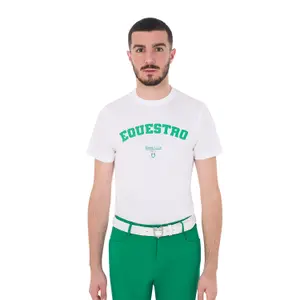 Μπλουζάκι από βαμβάκι Equestro Horse Club image-0