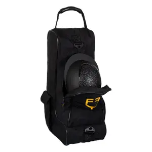 Reiterstiefeltasche mit Reißverschluss und Helm Equestro Supreme image-4