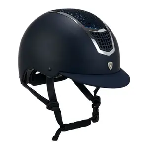 Riding helmet Equestro Eclipse Stone Mat Rowel Fitting