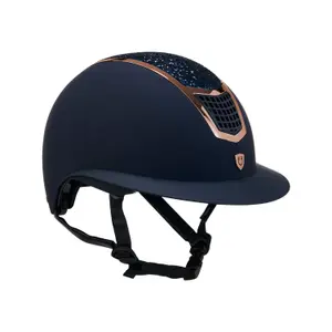 etu00008-navy-rosegold-reithelm-equestro-eclipse-stone-mat-rowel-fitting-navy-rosa