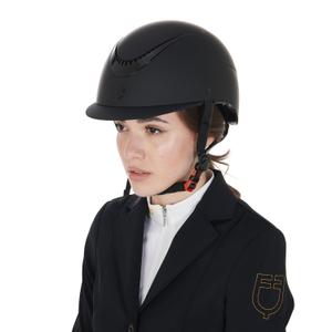 Riding helmet with shiny trim Equestro image-3