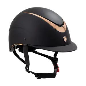 Riding helmet with shiny trim Equestro