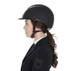 Riding helmet with shiny trim Equestro image-2