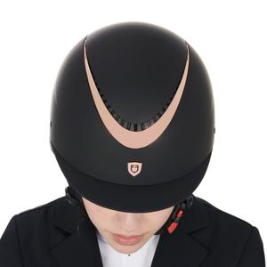 Riding helmet with shiny trim Equestro image-4