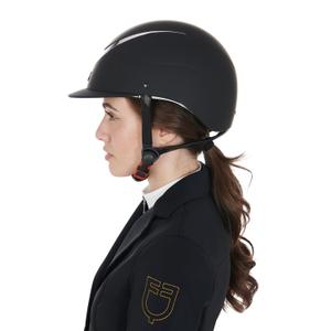 Riding helmet with shiny trim Equestro image-2