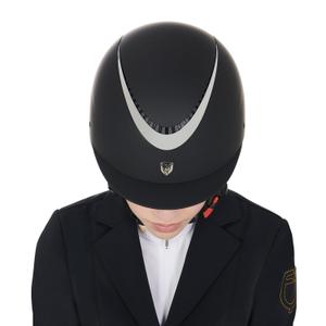 Riding helmet with shiny trim Equestro image-4