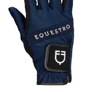 Technical fabric riding gloves Equestro image-2