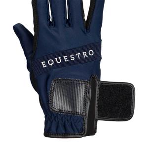 Technical fabric riding gloves Equestro image-3