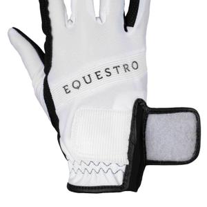 Technical fabric riding gloves Equestro image-3