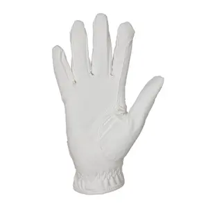 Synthetic leather riding gloves with Velcro closure Equestro image-1