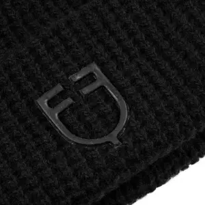 Gorro de lana acanalada con logo Equestro image-2