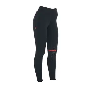 Reitleggings aus Slim-Fit-Stoff mit Vollgrip für Damen Equestro image-3