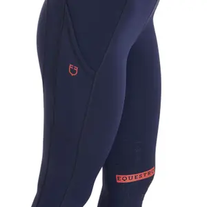 Reitleggings aus Slim-Fit-Stoff mit Vollgrip für Damen Equestro image-4