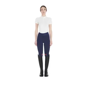 Reitleggings aus Slim-Fit-Stoff mit Vollgrip für Damen Equestro image-1