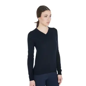 Pull Col V femme Equestro Equestro image-2