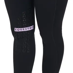 Women's full grip riding leggings Equestro Equestro Kao Light Tecnico image-4