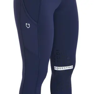 Women's lightweight full grip riding leggings Equestro Stretch image-4