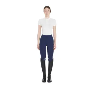 Women's lightweight full grip riding leggings Equestro Stretch image-1
