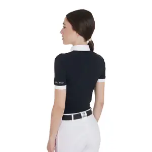 Polo de equitação em algodão para mulher Equestro image-4
