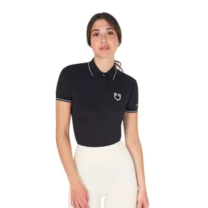 Damen Slim Fit Turniershirt Equestro image-0