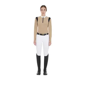 Women's long sleeve competition riding polo Equestro image-1
