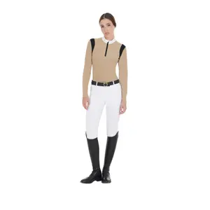 Women's long sleeve competition riding polo Equestro image-2