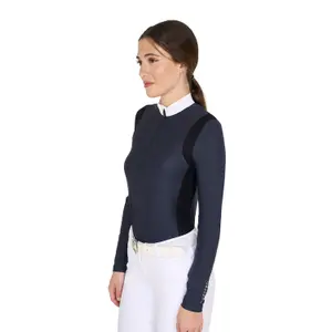 Women's long sleeve competition polo shirt Equestro image-1