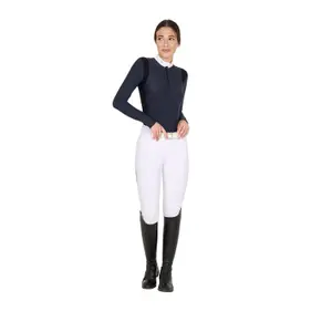 Women's long sleeve competition polo shirt Equestro image-2