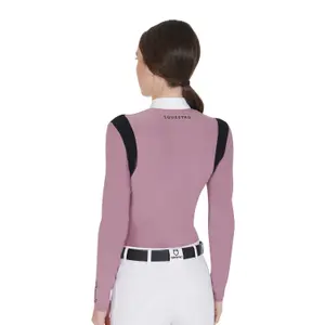 Women's long sleeve competition riding polo Equestro image-3