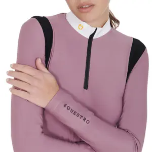 Women's long sleeve competition riding polo Equestro image-4