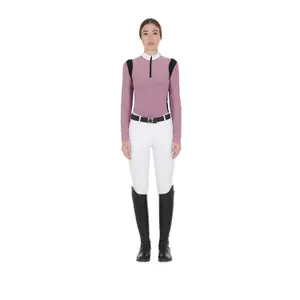 Women's long sleeve competition riding polo Equestro image-1