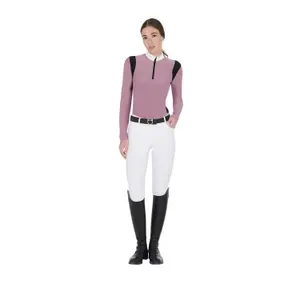 Women's long sleeve competition riding polo Equestro image-2