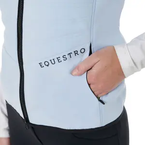 Chaleco de equitación sin mangas para mujer Equestro image-4