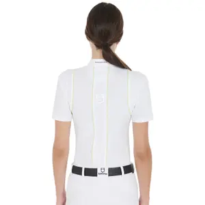 Competition polo shirt with buttons for women Equestro image-1