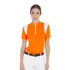 Damen Reit-Polo mit Reißverschluss Equestro image-0