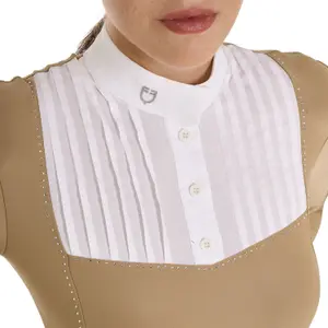 Polo de equitação de competição mangas longas mulher Equestro image-4