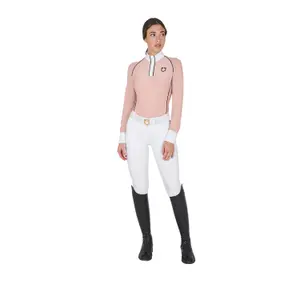 Women's long sleeve competition riding polo Equestro image-2