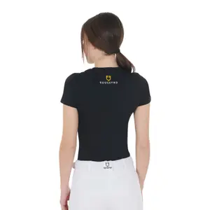 Camiseta de algodão feminina Equestro image-1